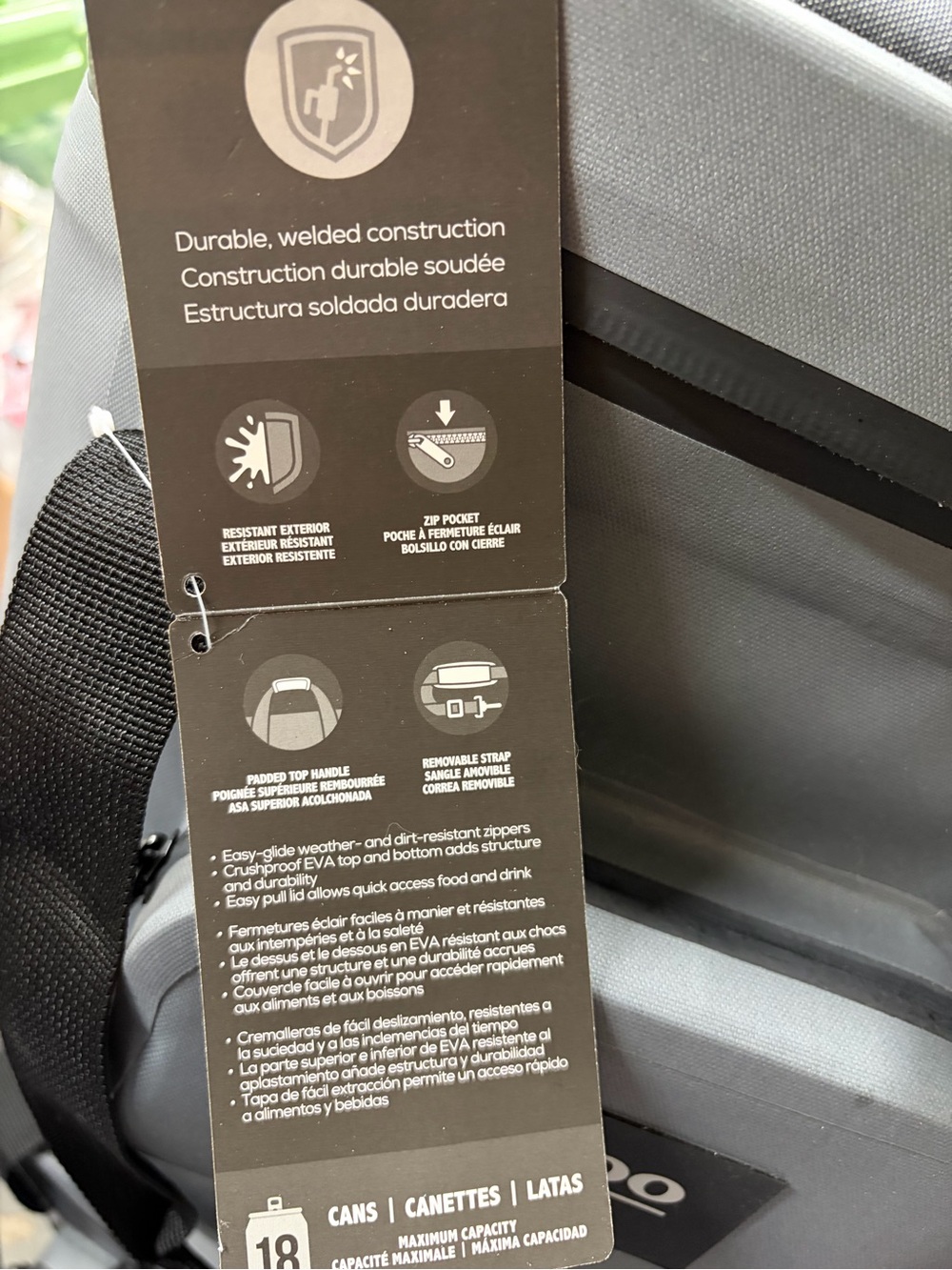 Igloo Gray & Black Soft Duffel Cooler Bag - Picture 6 of 6